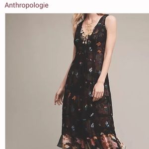 Anthropologie: Floreat Garden Stroll Midi Dress
